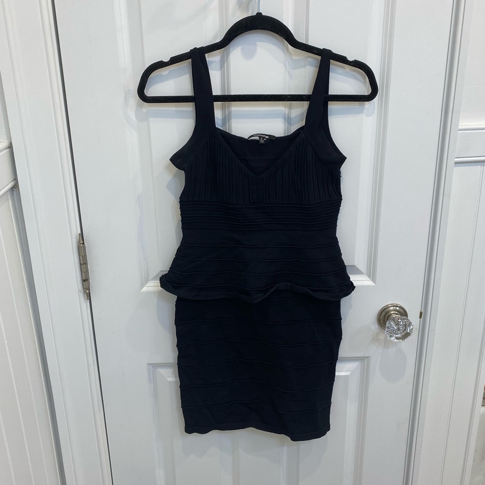 Black mini dress